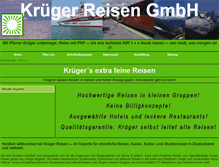 Tablet Screenshot of krueger-reisen-fn.de